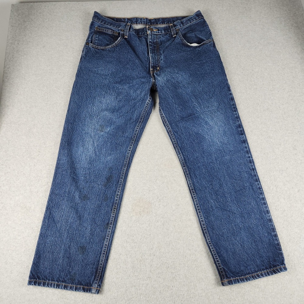 Arizona Jeans Mens 38x29 Blue Denim Cotton Original Streetwear Straight Leg
